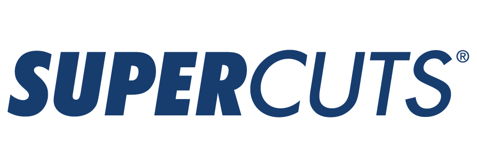 Supercuts's logo at the left side of the screen