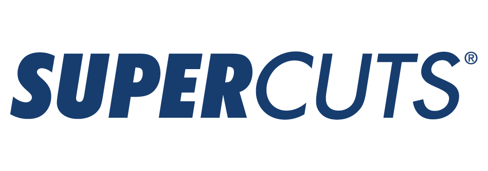 Supercuts's logo at the left side of the screen