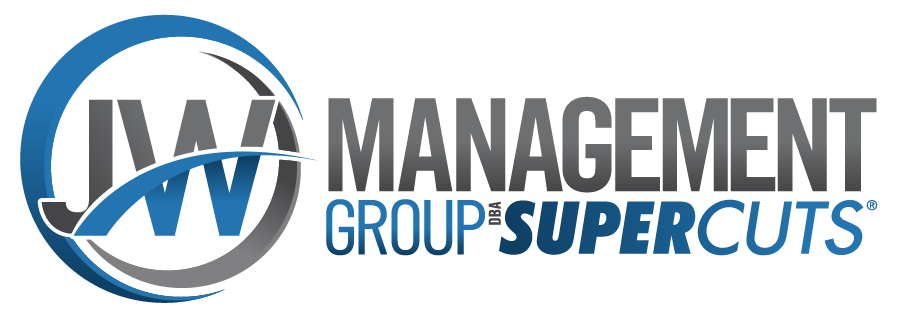 Supercuts's logo at the left side of the screen